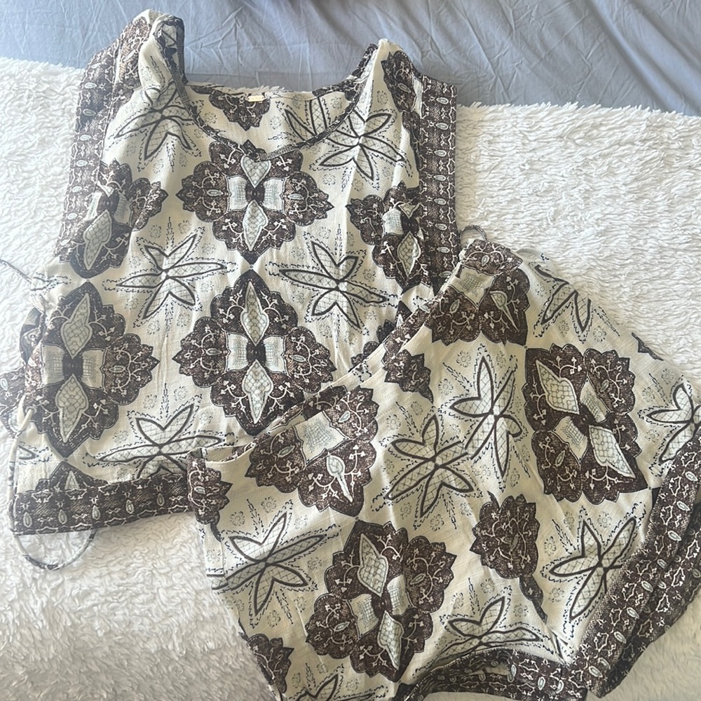 NWOTs Free People Bohemian Short Set